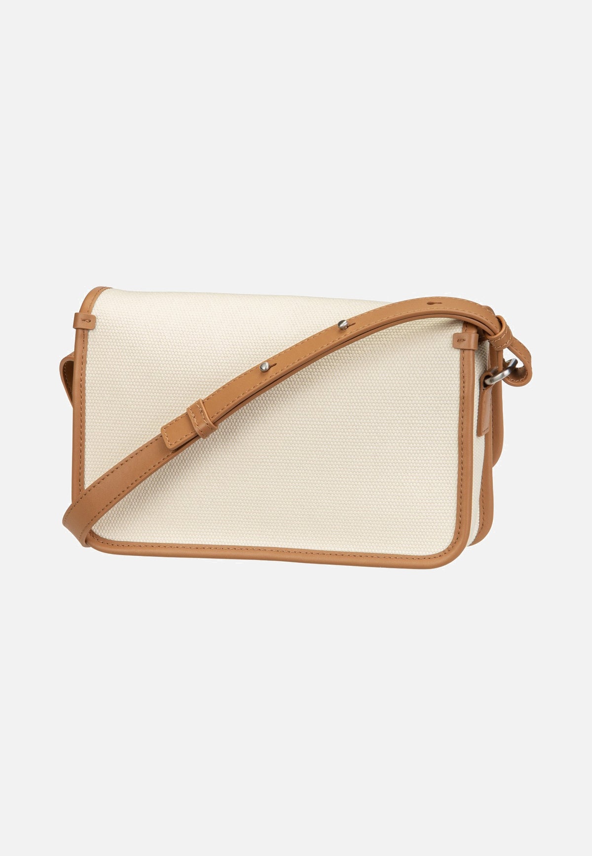 Lacoste Heritage Canvas Crossover Natural Tan Crossbody Bag