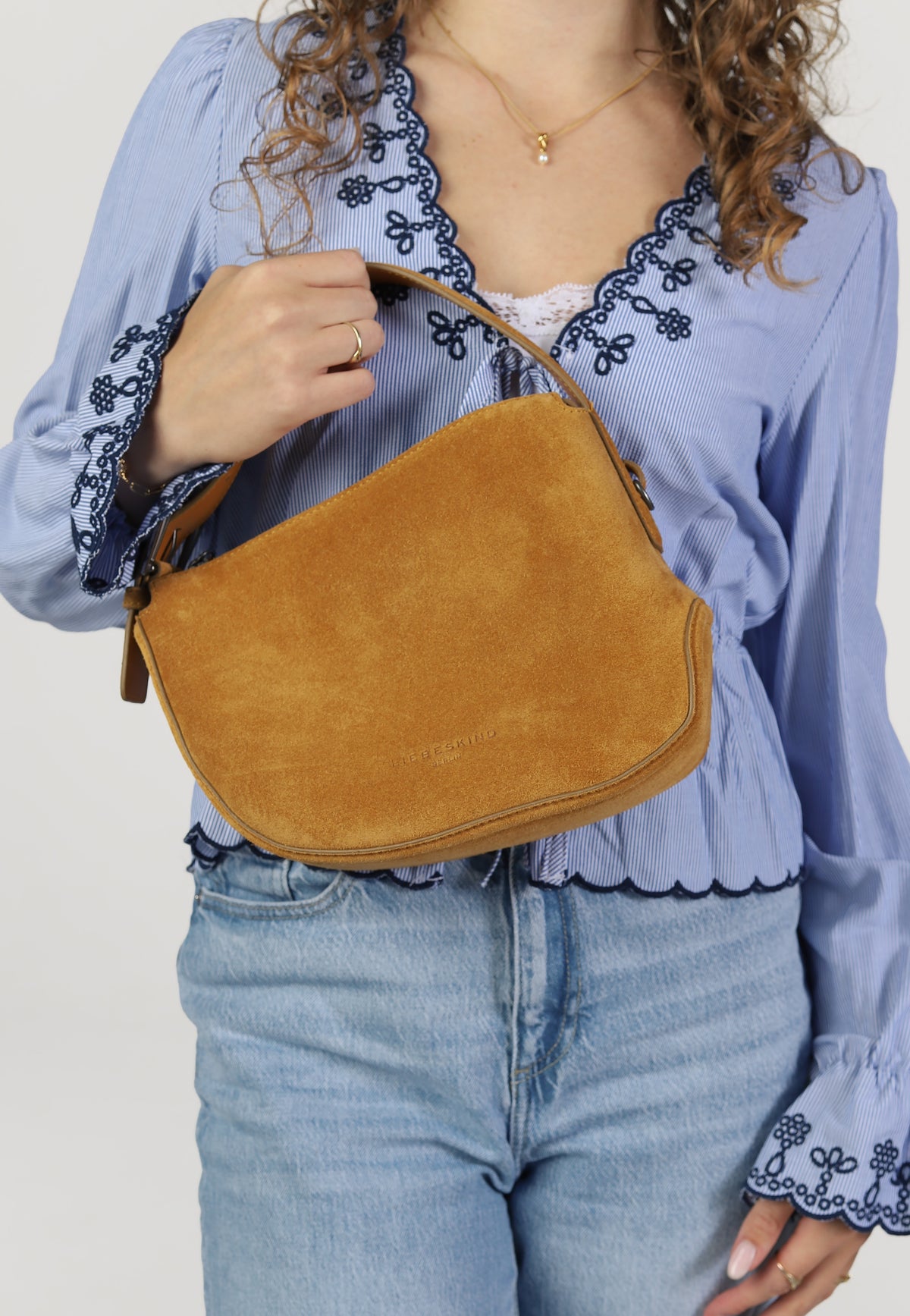 Liebeskind Berlin Ines Hobo S Suede Honey Suede Hobo Bag