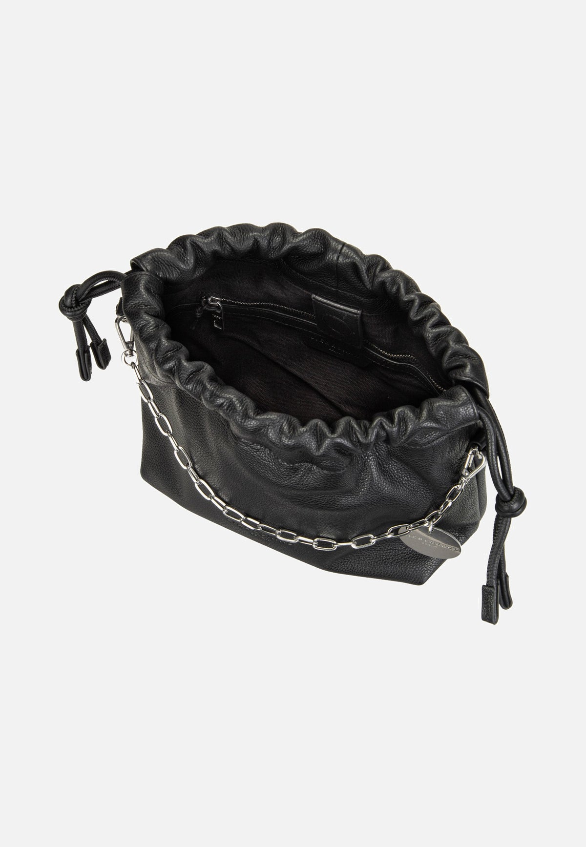 Liebeskind Berlin Lya II Hobo S Small Pebble Black Bucket Bag