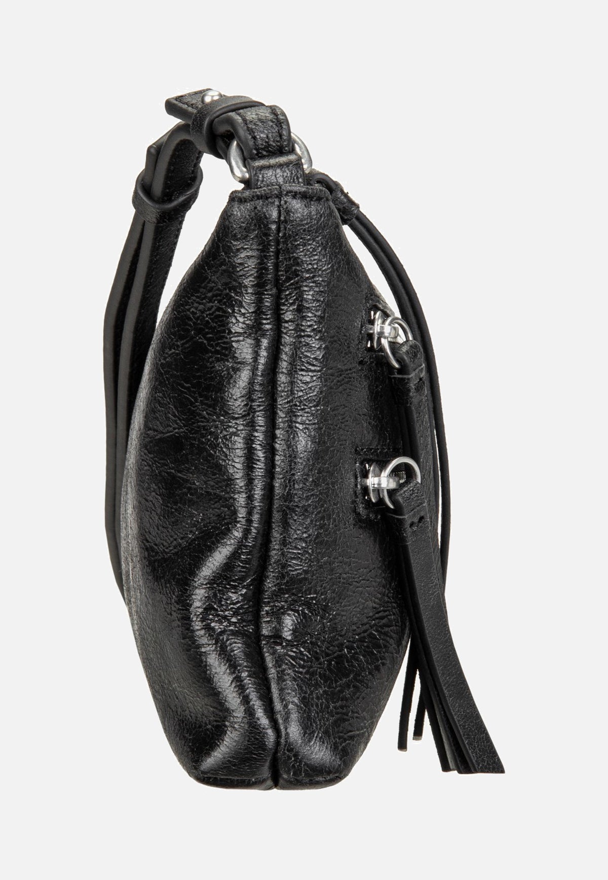Liebeskind Berlin Zena S Single Lamb Crunch Black Crossbody Bag