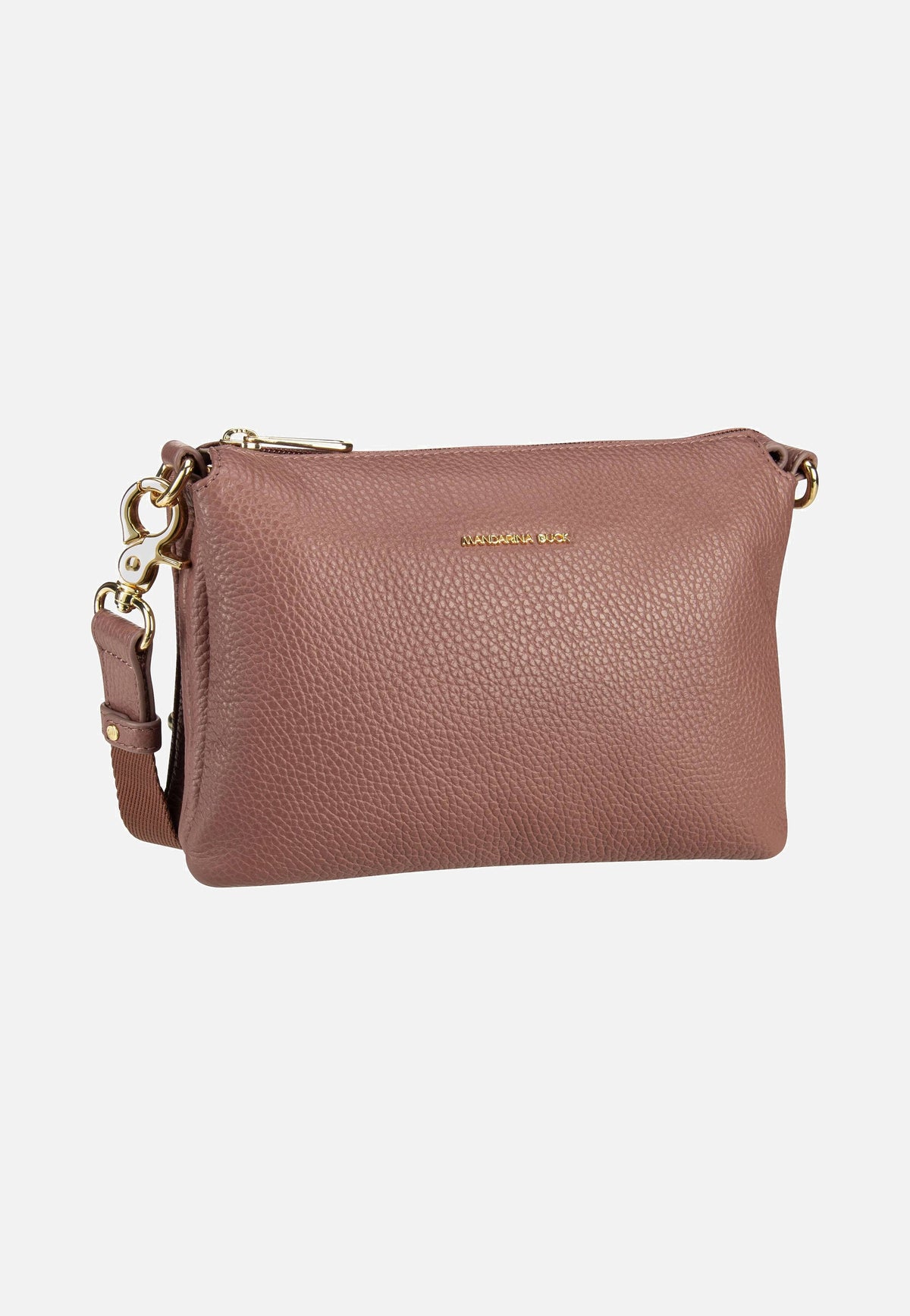 Mandarina Duck Mellow Leather Pochette FZT82 Balsamic Crossbody Bag