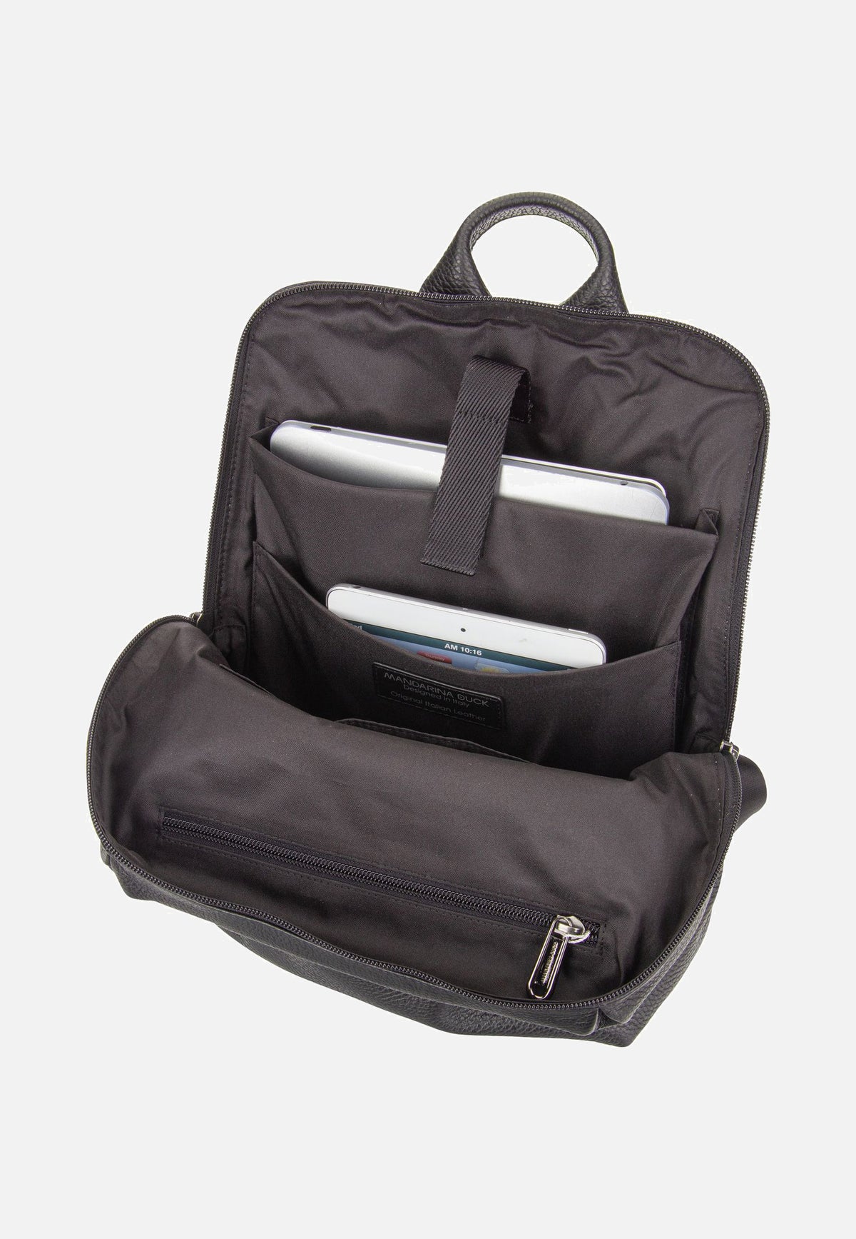 Mandarina Duck Mellow Leather Squared FZT38 Nero Rucksack
