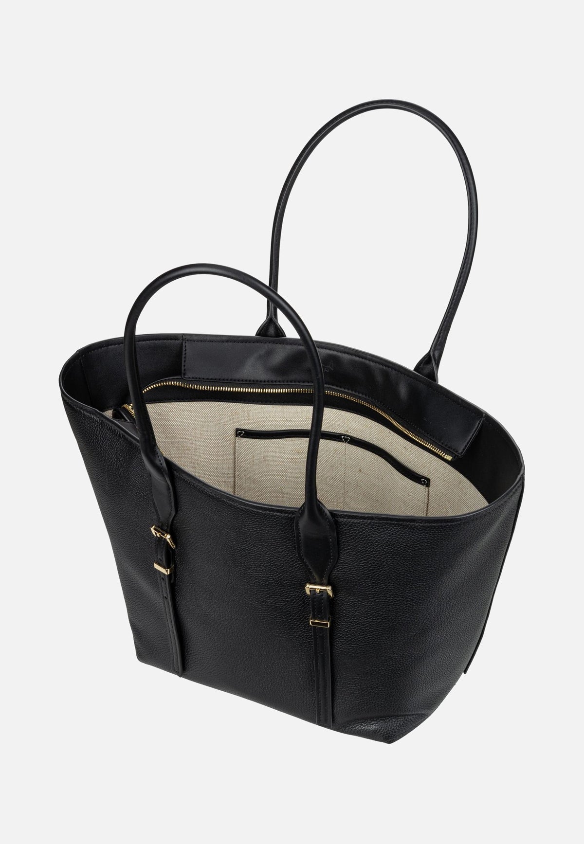 Michael Kors Moore LG Buckle Black Shopper