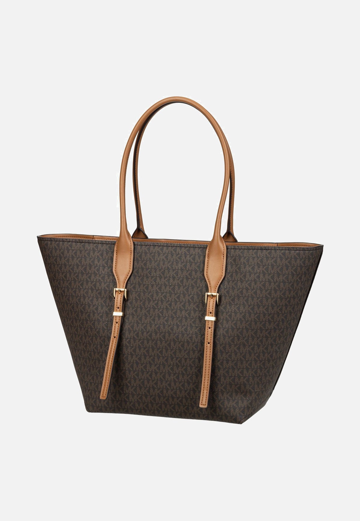 Michael Kors Moore LG Buckle MK SIG Brown/Acorn Shopper