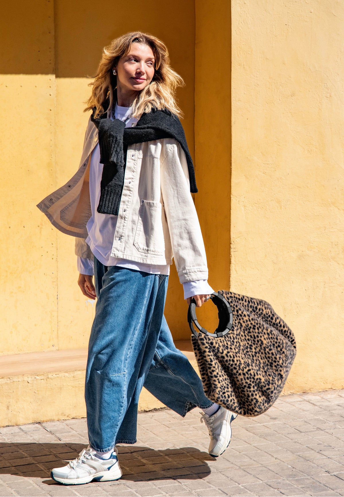 reisenthel Loopbag Hobo Leo Fake Fur Shopper