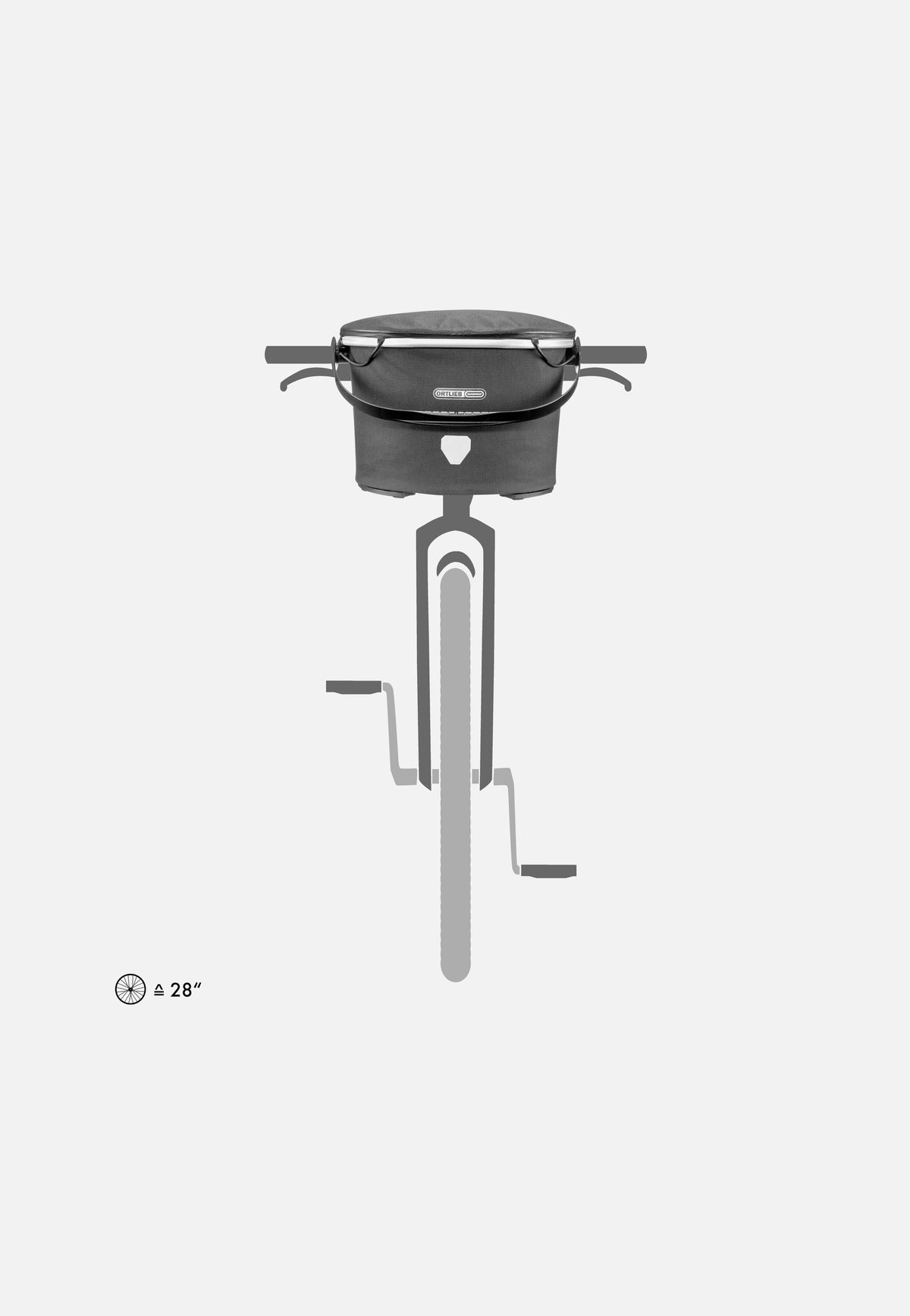 ORTLIEB Up-Town Urban Pepper Fahrradkorb