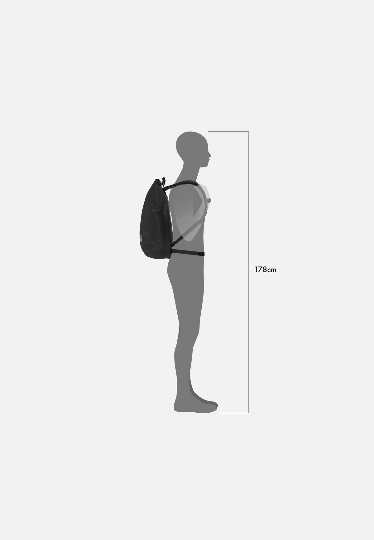 ORTLIEB Velocity PS 23L Schwarz Rolltop Rucksack