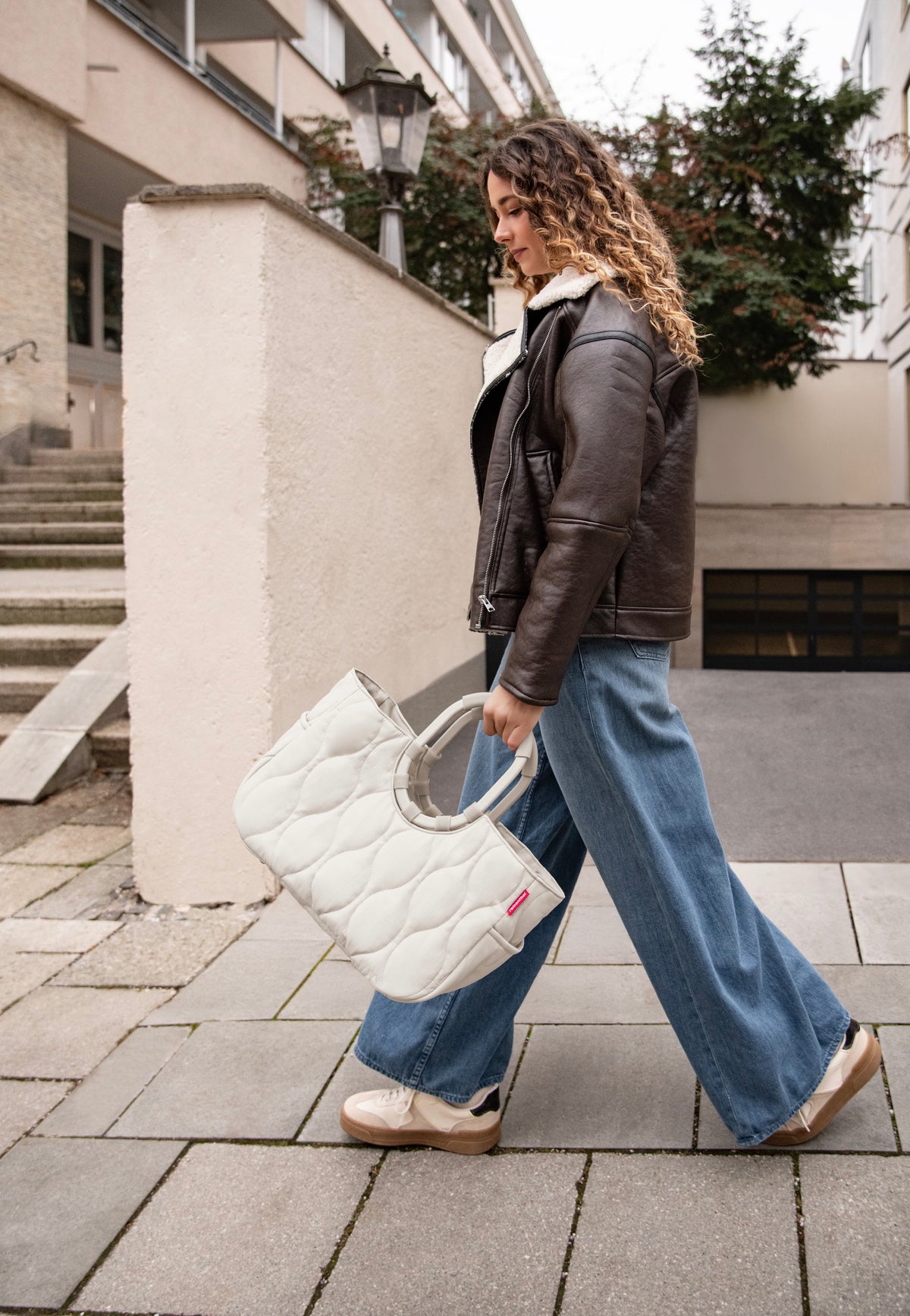 reisenthel Loopshopper M Puffer Stone Einkaufskorb