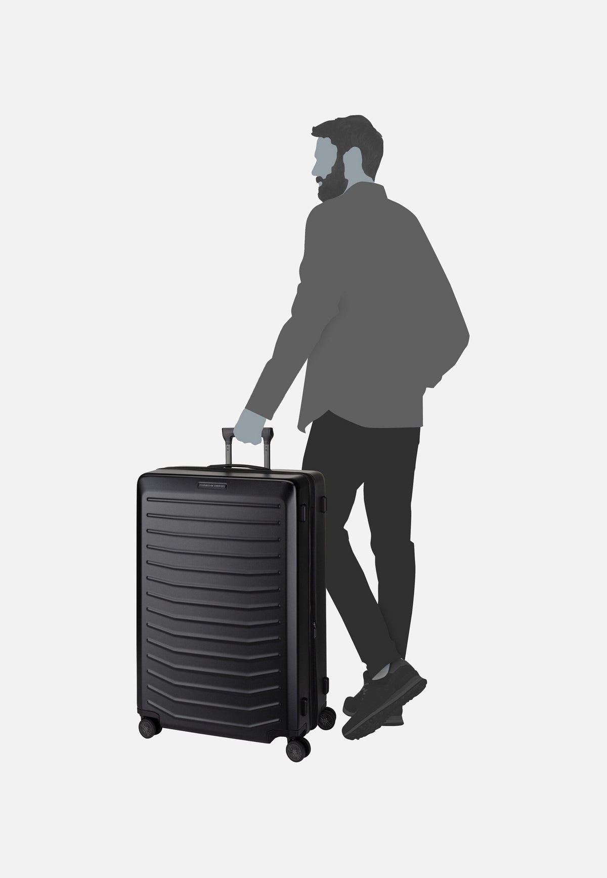Porsche Design Roadster 4W Trolley XL Black Koffer