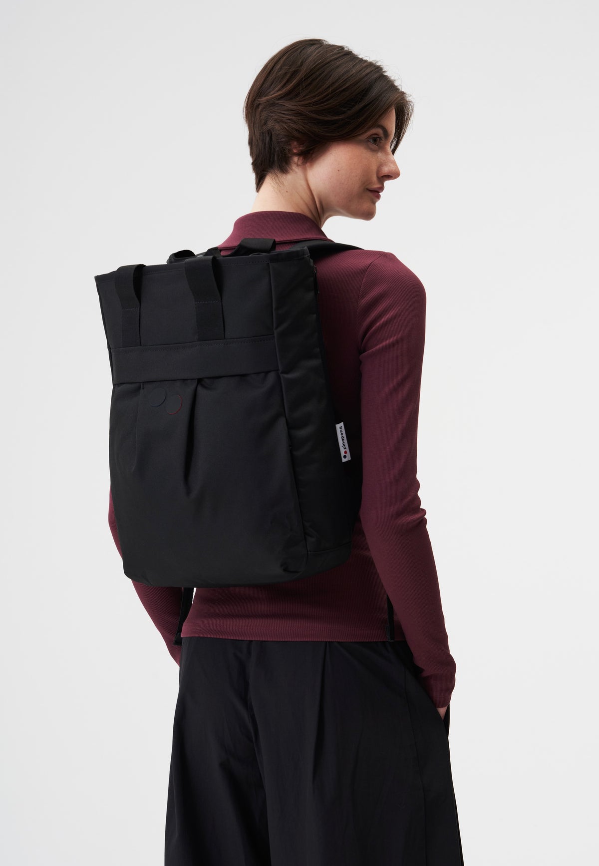 pinqponq Komo Rooted Black Rucksack