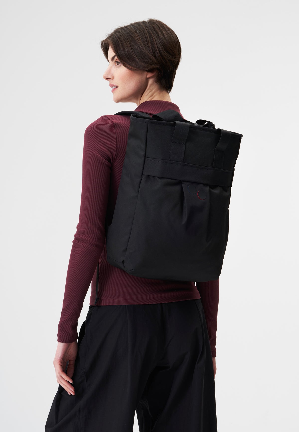 pinqponq Komo Rooted Black Rucksack