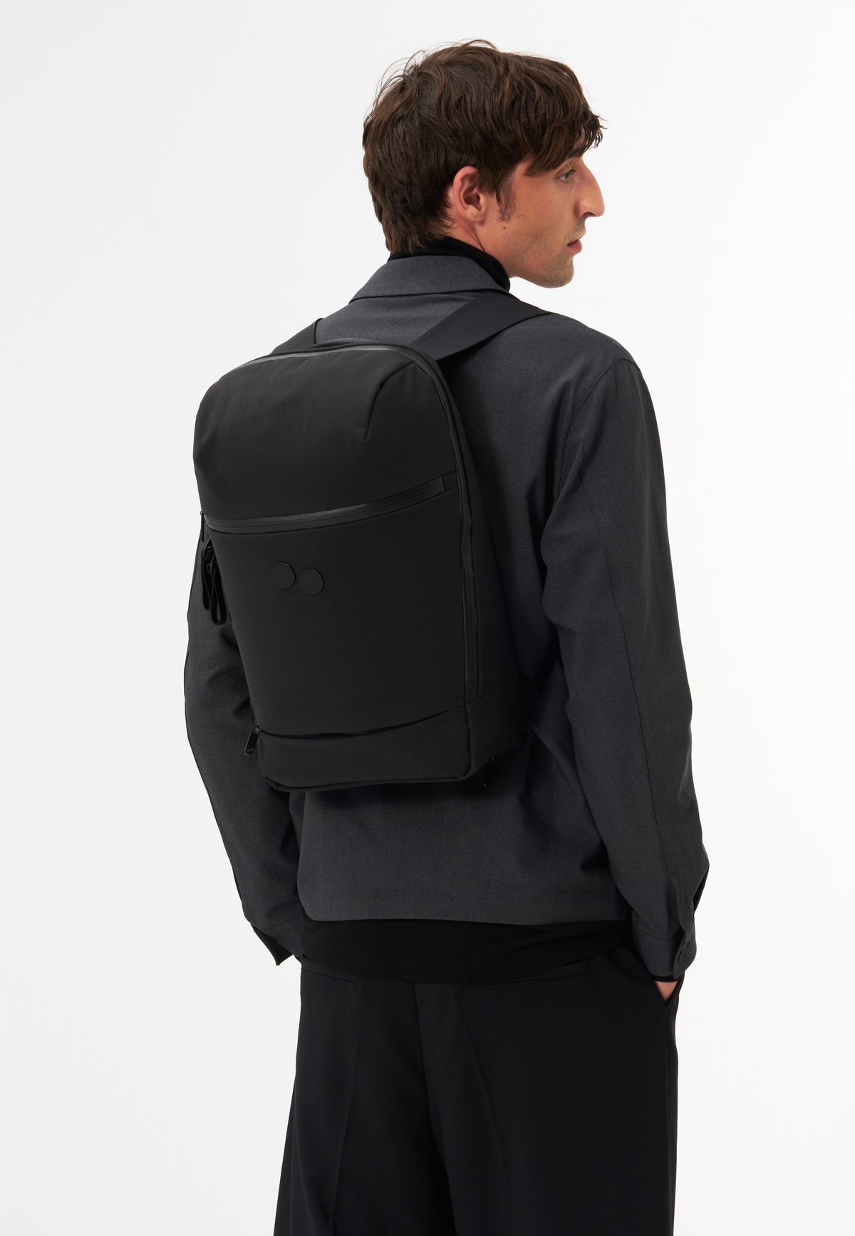pinqponq Kontor Solid Black Rucksack