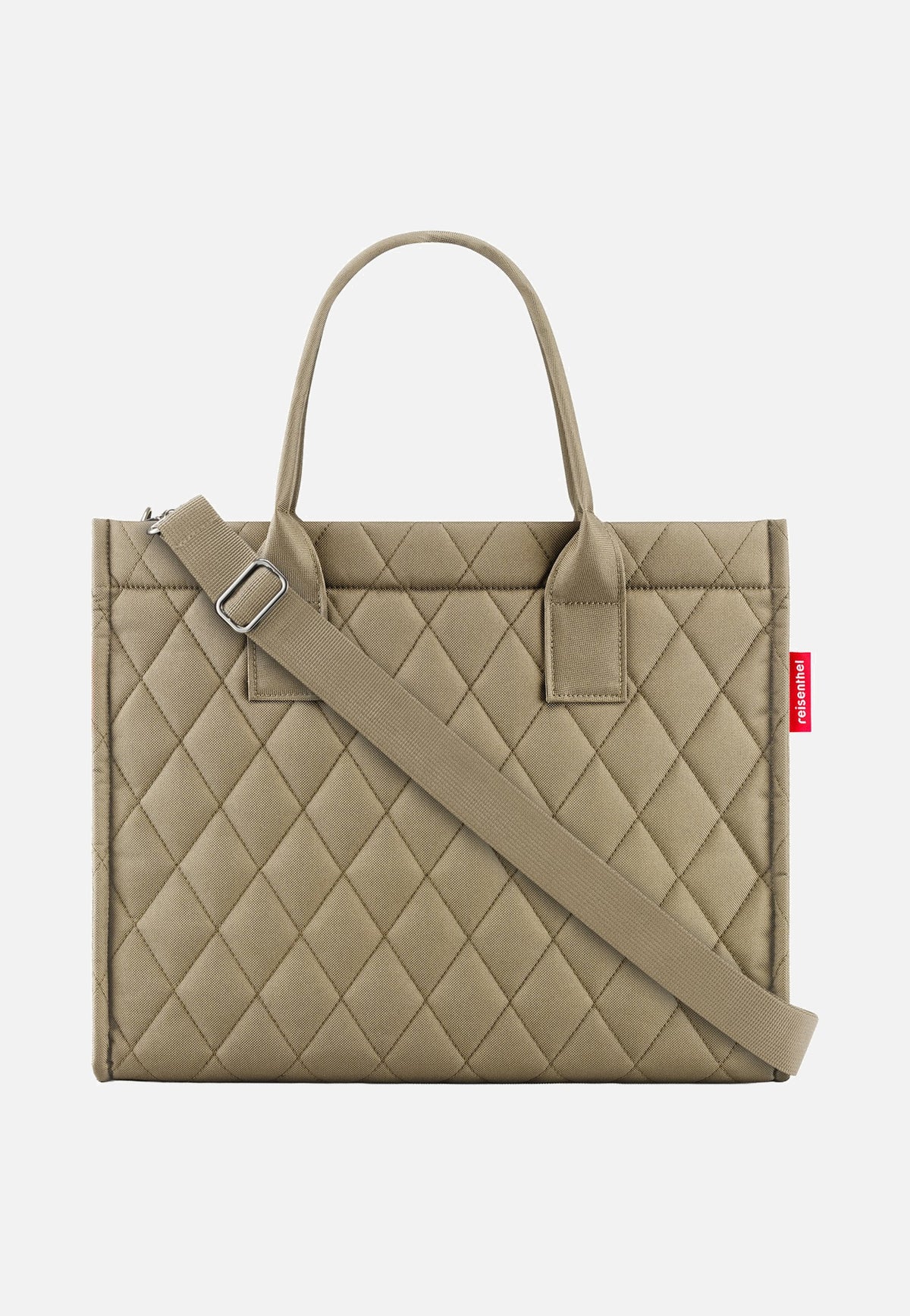 reisenthel Daily Shopper Business Rhombus Olive Tote Bag