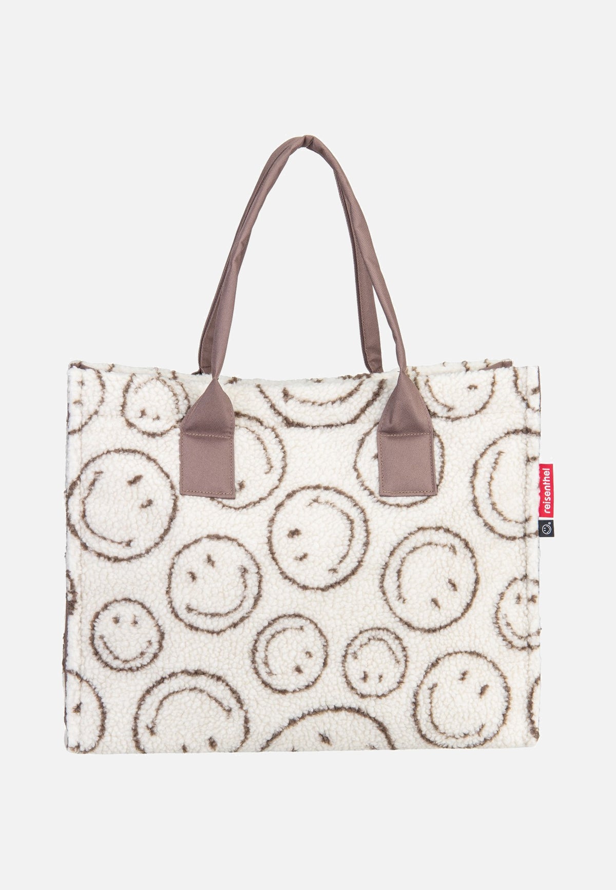 reisenthel Daily Shopper Smiley® Teddy Chocolate Tote Bag