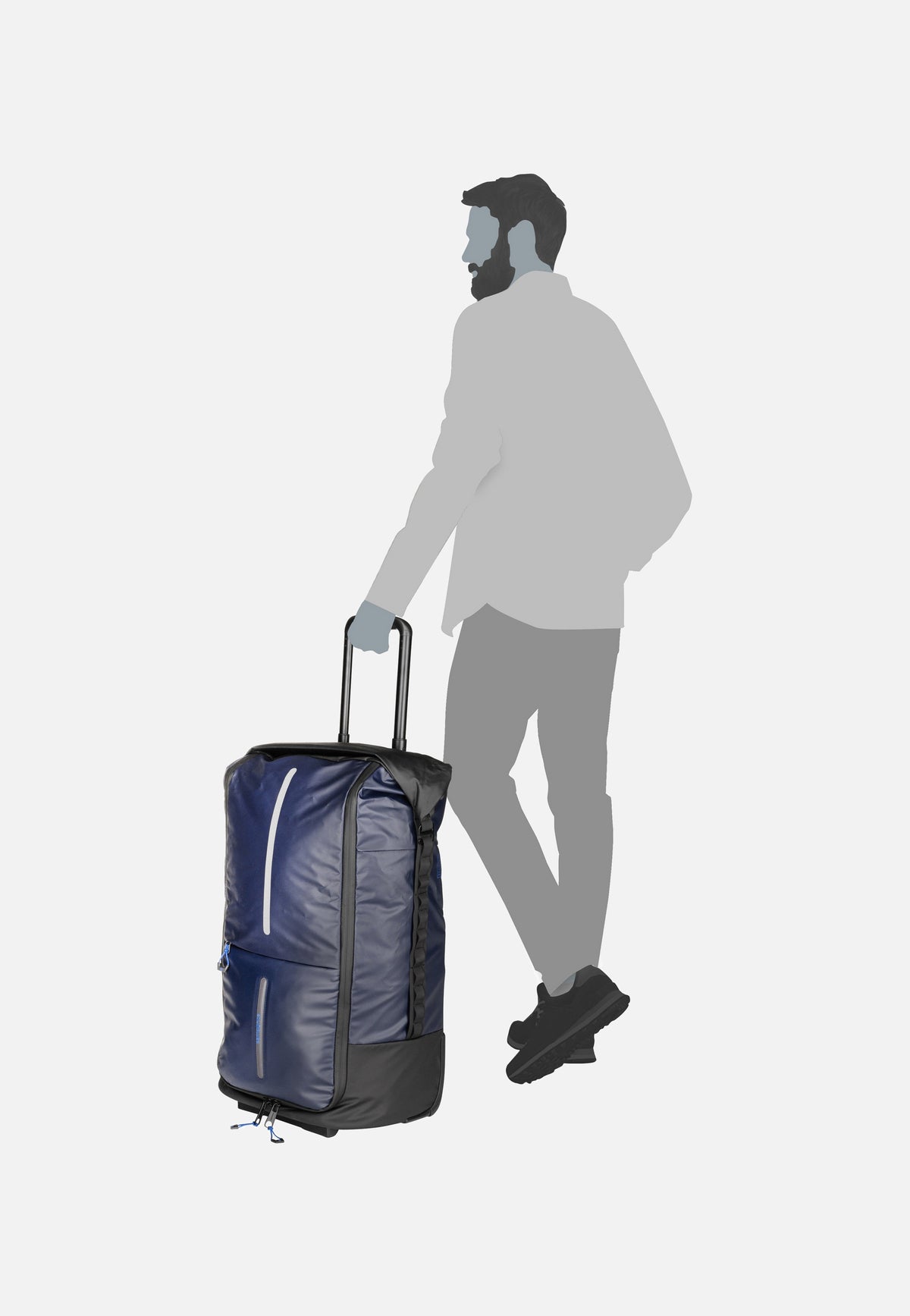 Samsonite Prodiver Foldable Duffle/WH 4-in-1 Blue Nights Reisetasche mit Rollen