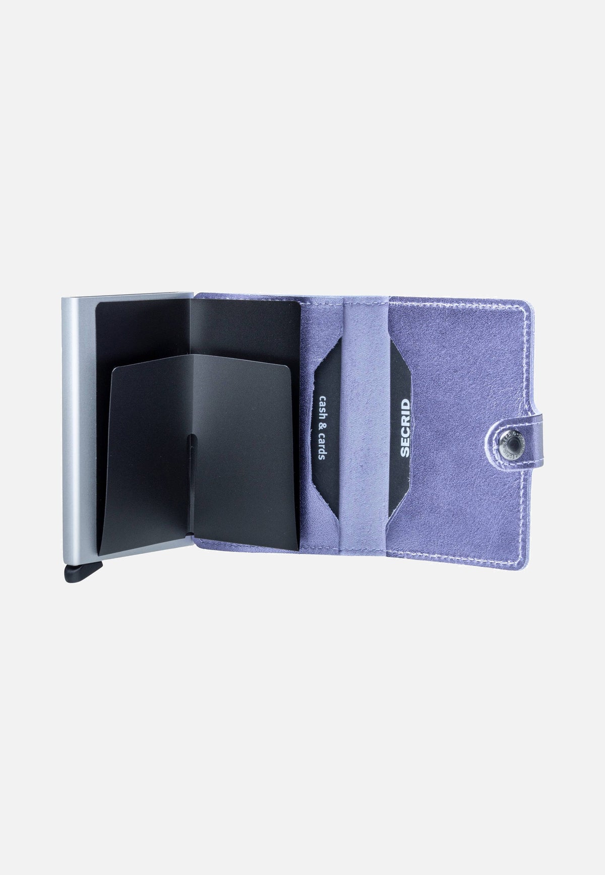 Secrid Miniwallet Metallic Metallic Lila-Silver Portemonnaie