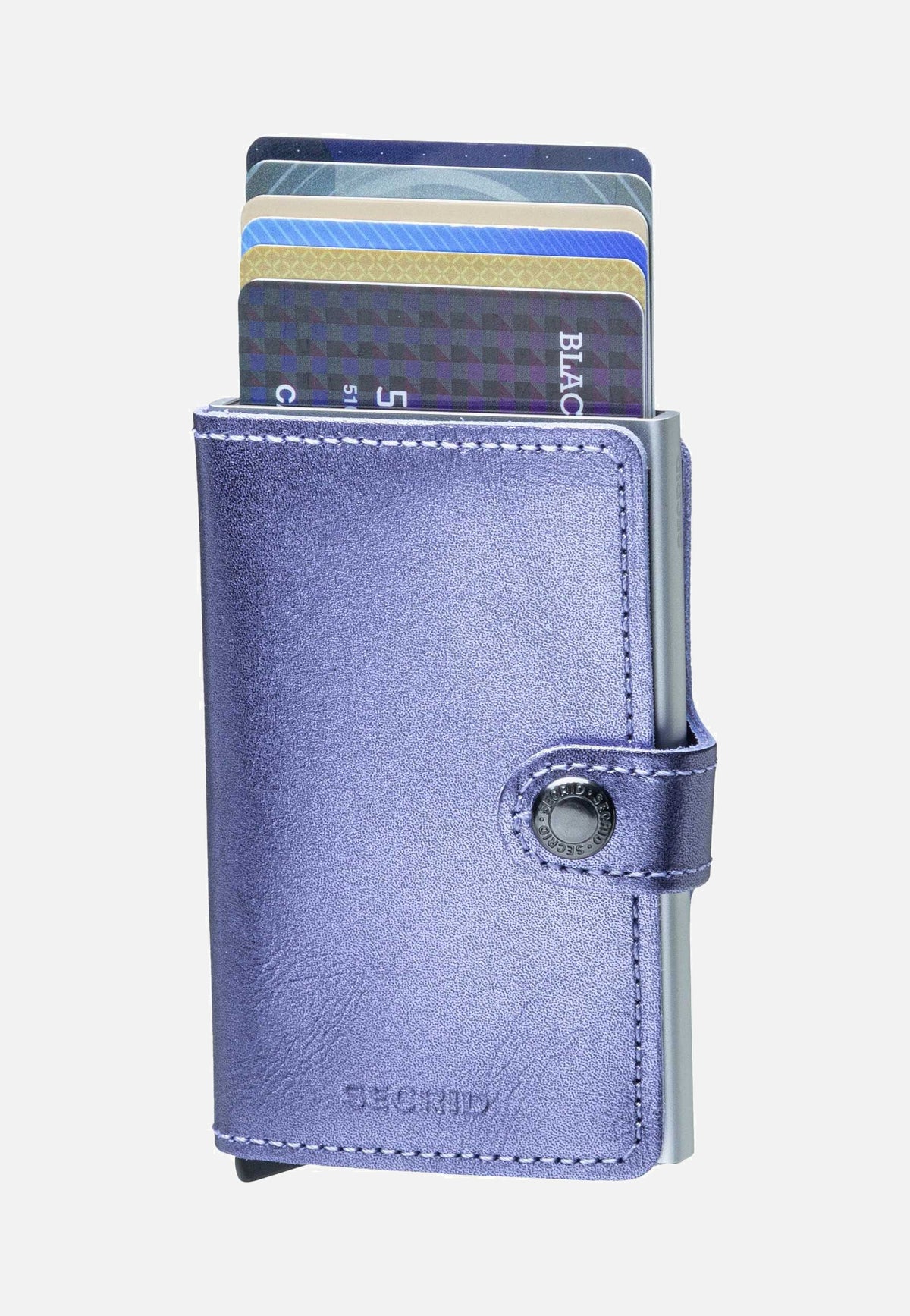 Secrid Miniwallet Metallic Metallic Lila-Silver Portemonnaie