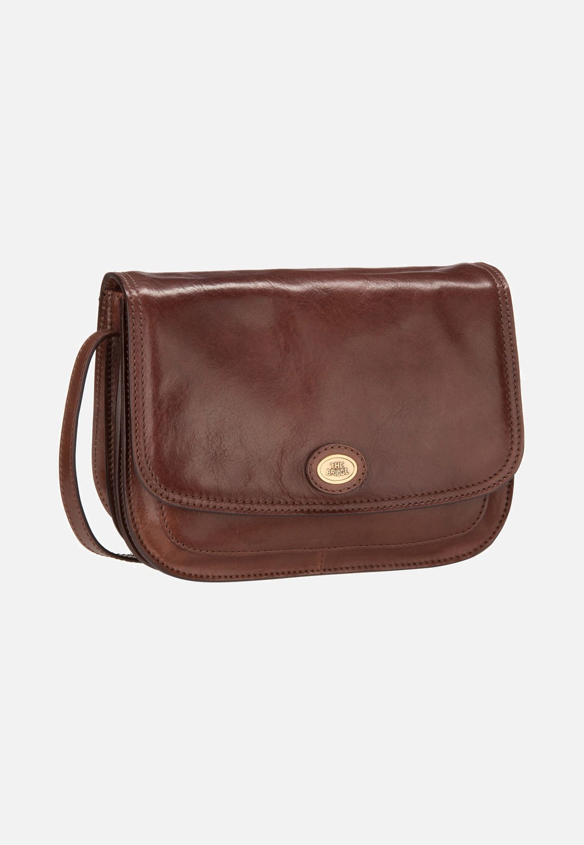 The Bridge Story Donna 4152 Marrone Saddle Bag
