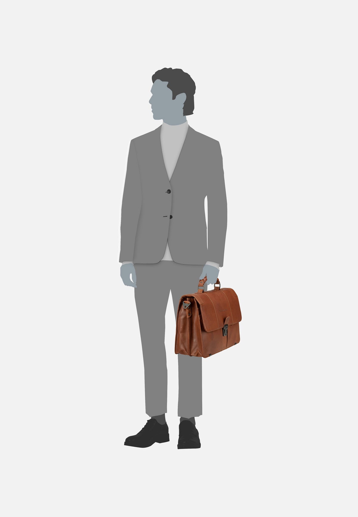 The Chesterfield Brand Stuttgart 1071 Cognac Aktentasche
