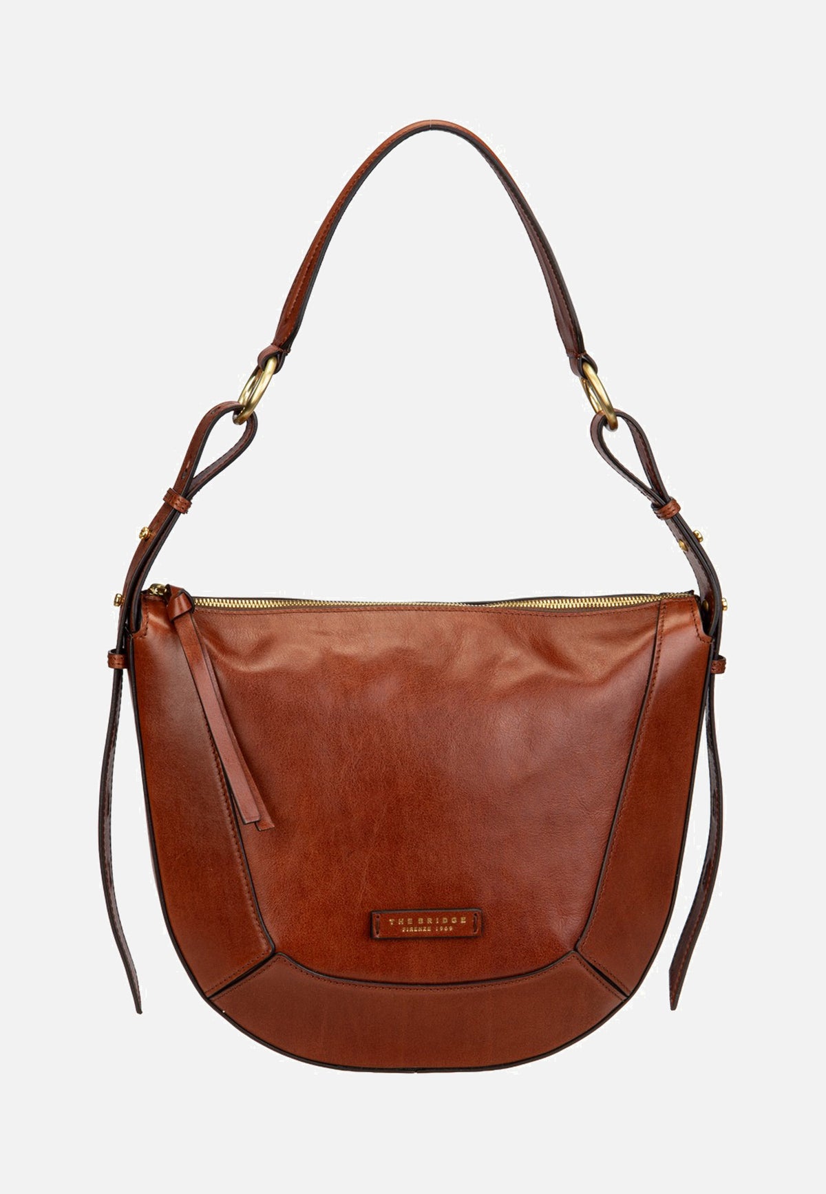 The Bridge Fedora Shoulder Marrone/Oro Hobo Bag