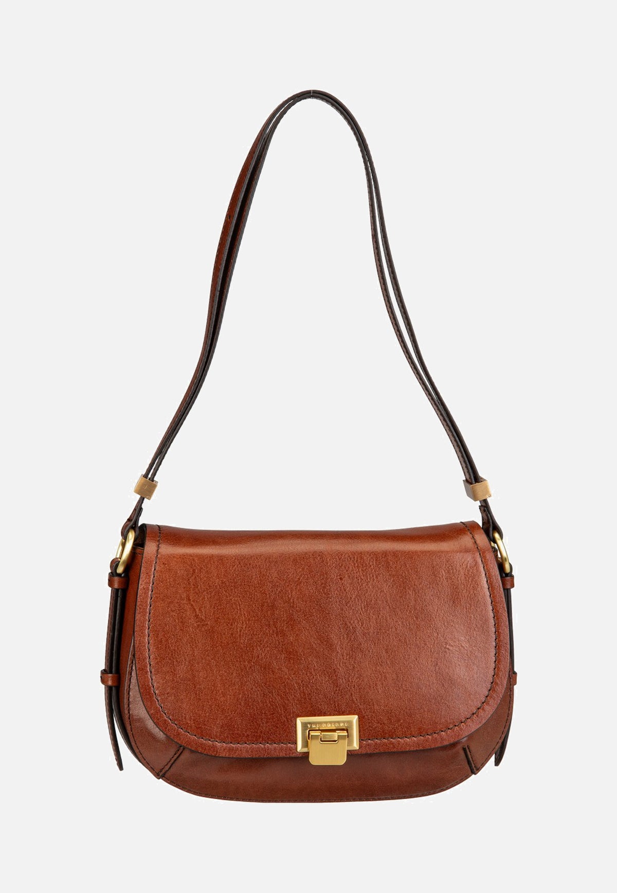 The Bridge Federica Crossbody Marrone/Oro Schultertasche