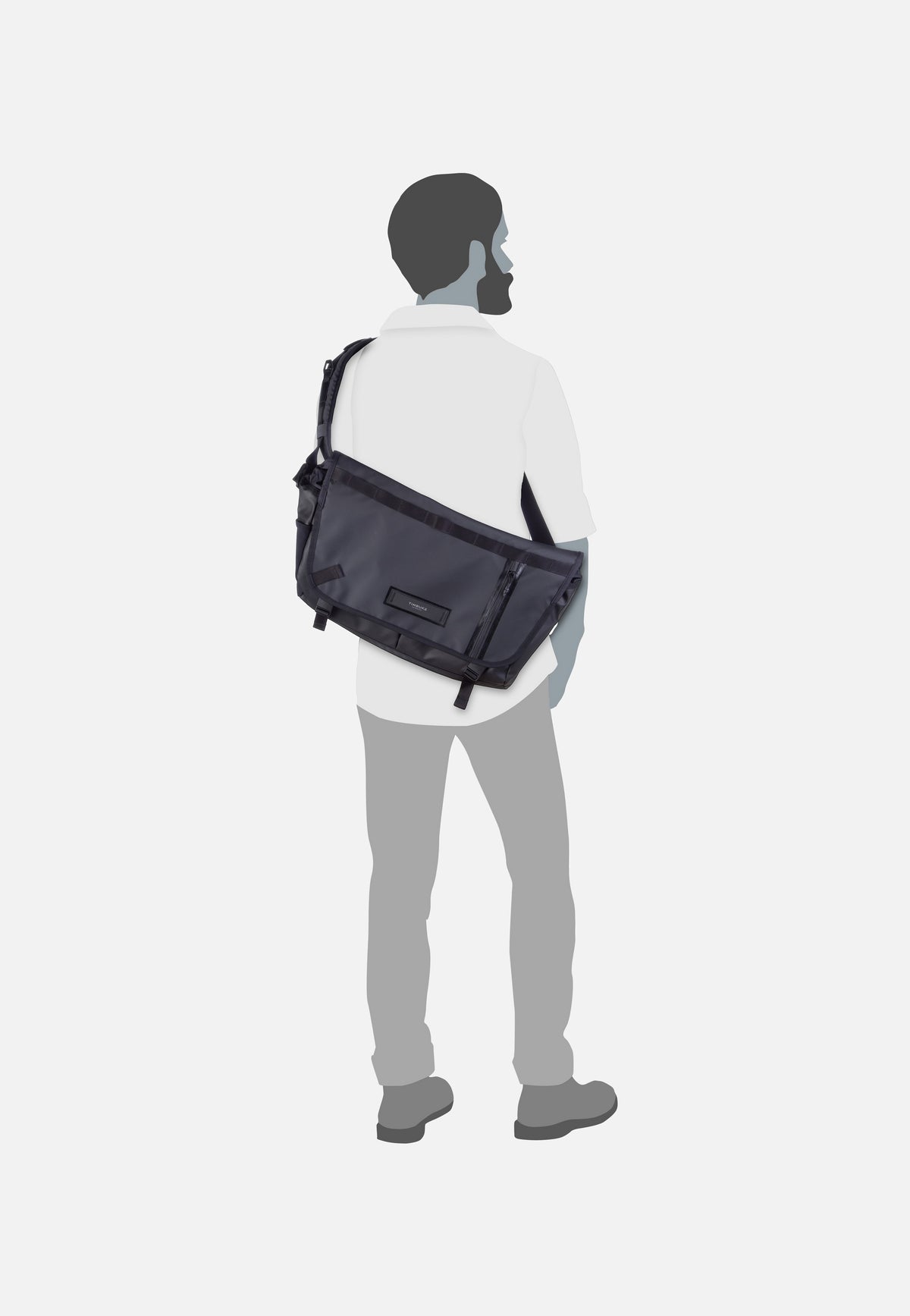 Timbuk2 Especial Stash L Jet Black Messenger Bag