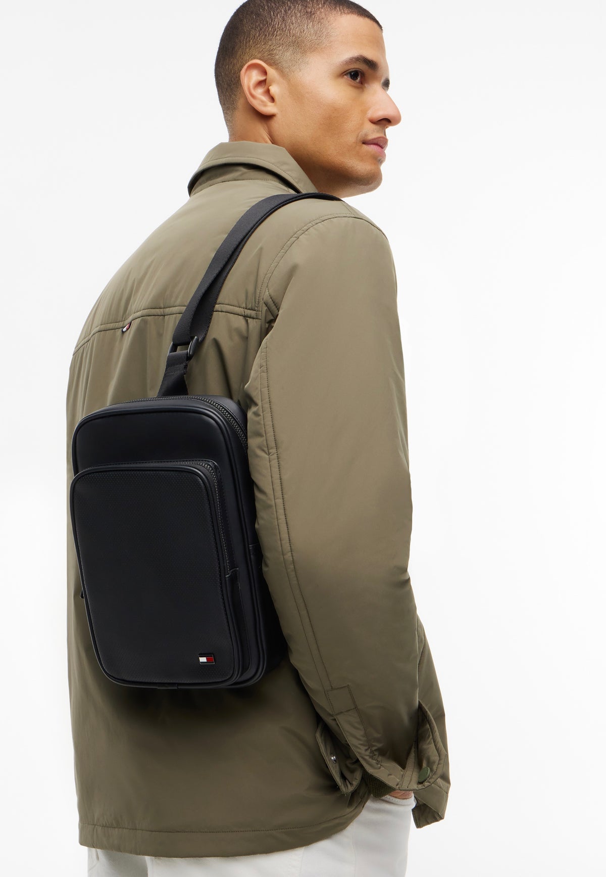 Tommy Hilfiger TH Foundation Sling Bag Black Sling Bag