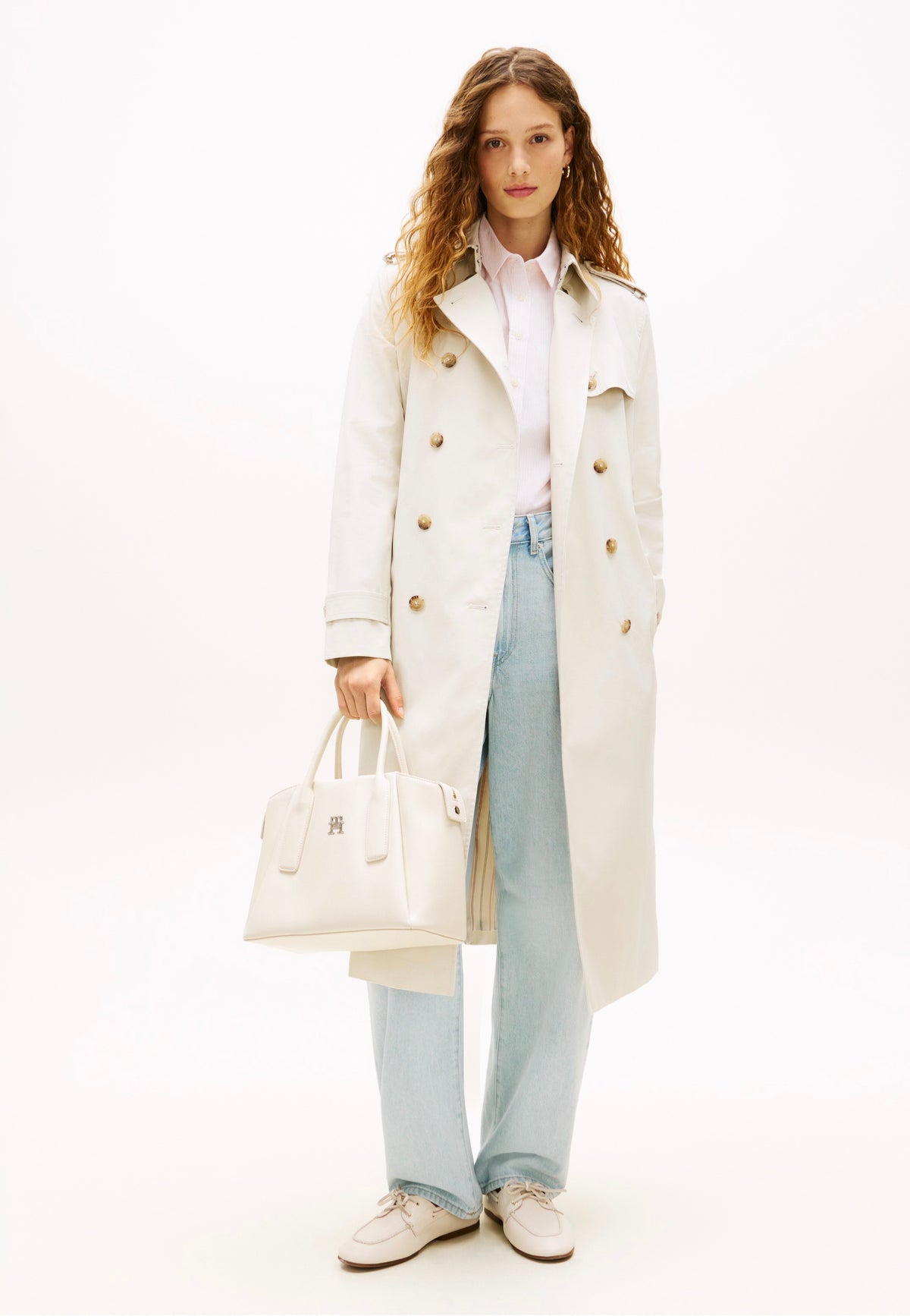 Tommy Hilfiger TH Essential Satchel Soft Cream Satchel