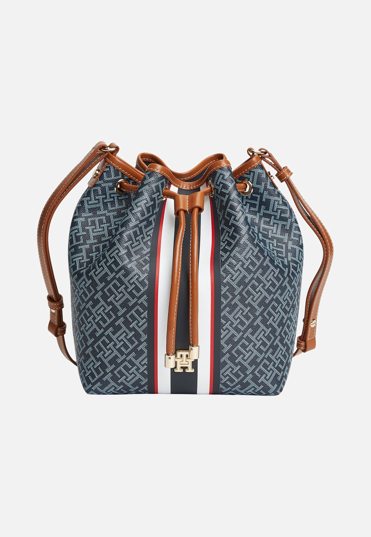 Tommy Hilfiger TH Monoplay Bucket Stripe Le Blue Mix Bucket Bag