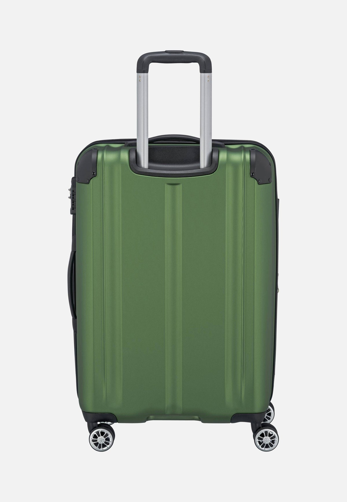 travelite City 4-Rad Trolley M exp Grün Koffer