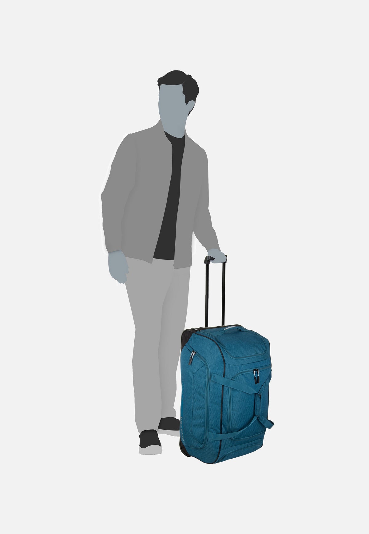 travelite Kick Off XL Schwarz Reisetasche mit Rollen