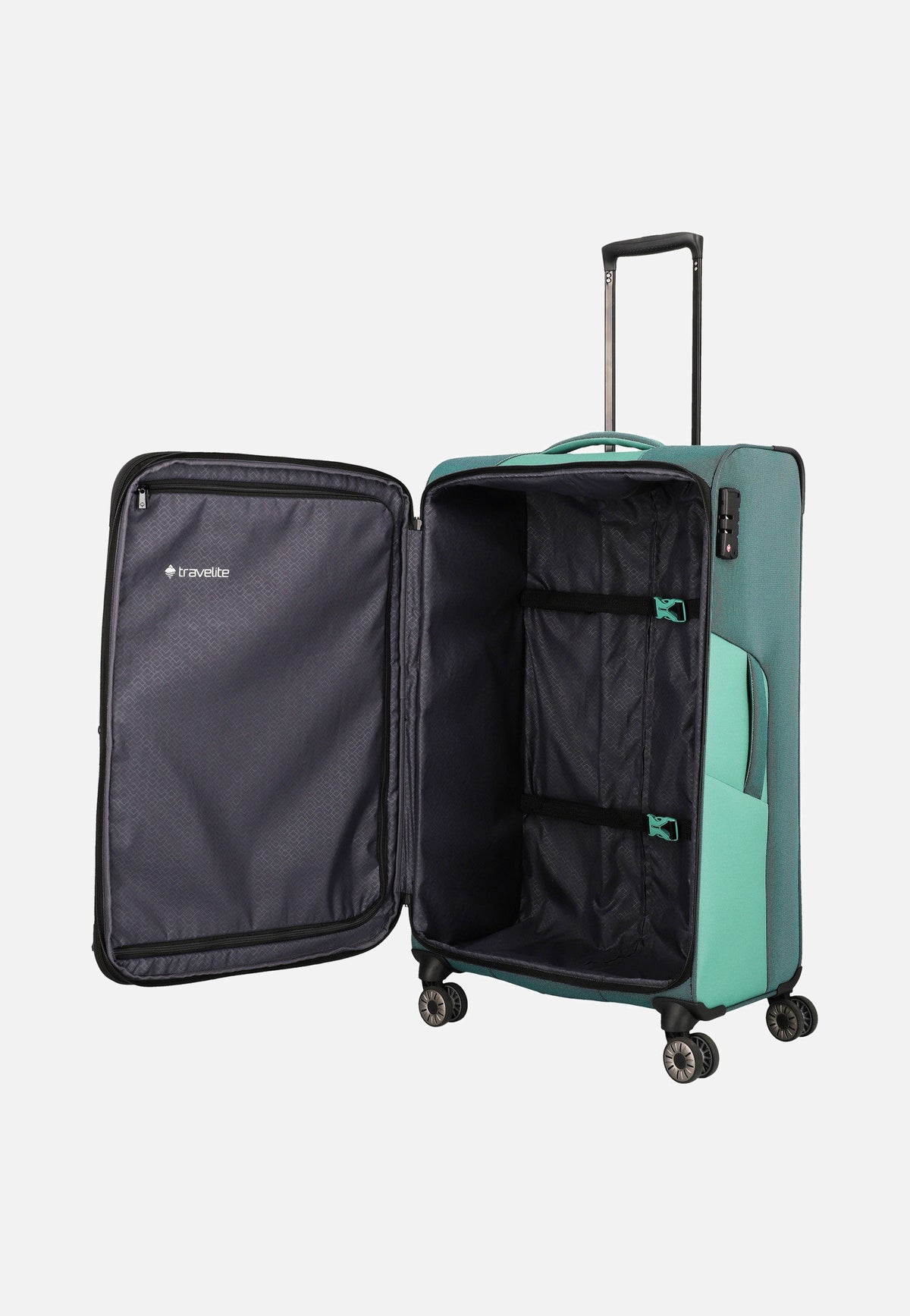 travelite Viia 4w Trolley L Eukalyptus Koffer