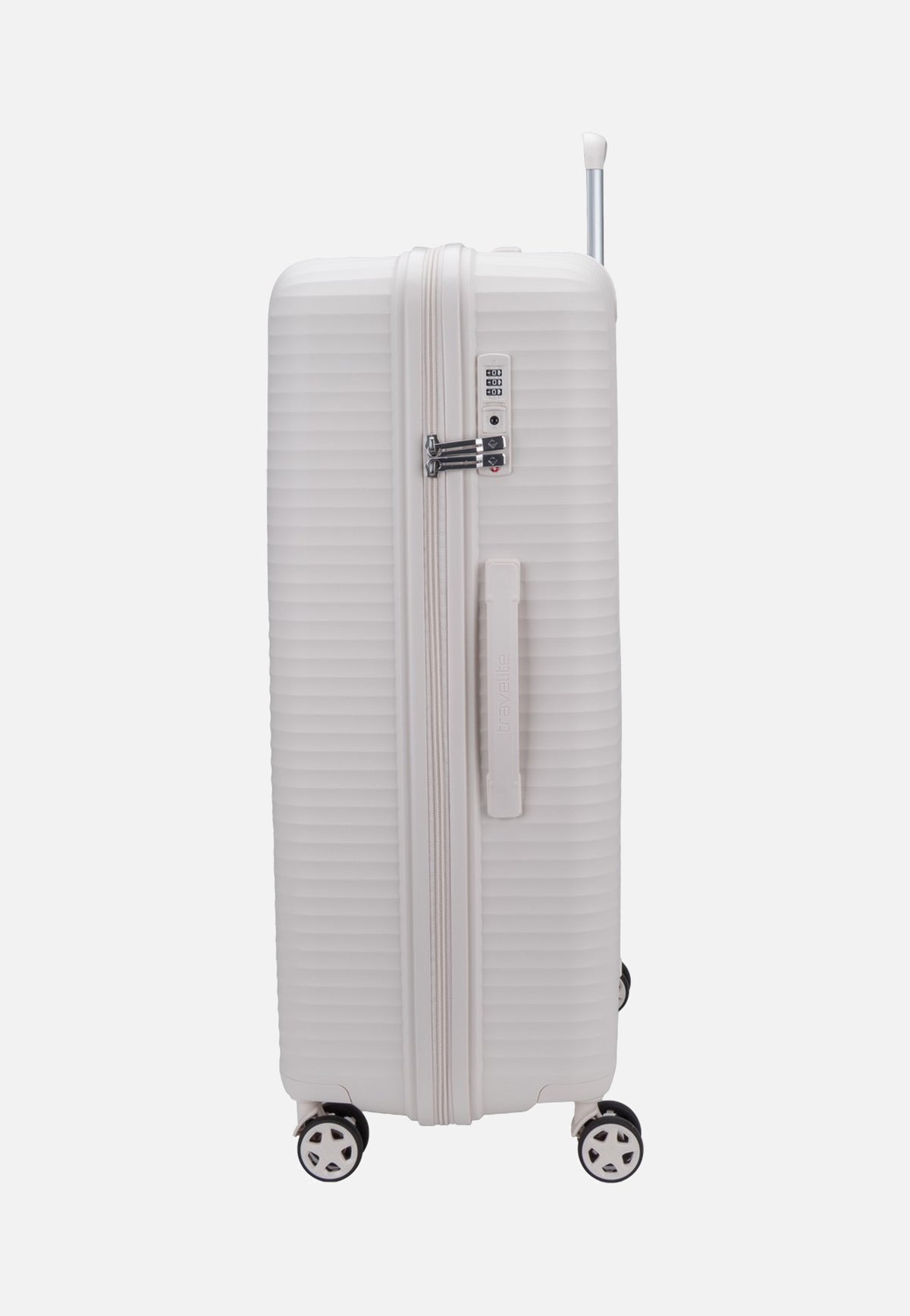 travelite Air Stripe Trolley 4W L Off-White Koffer