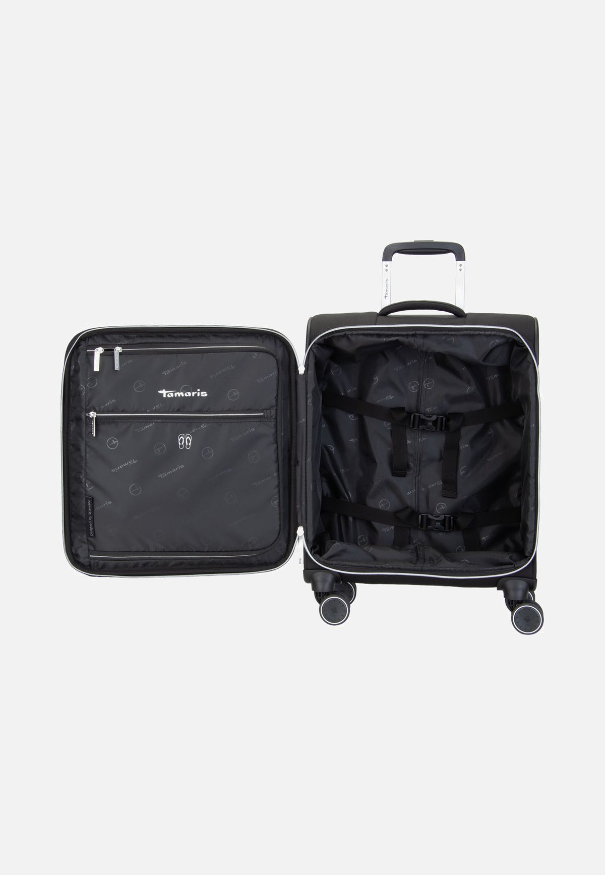 travelite x Tamaris Voyaage Trolley 4w S Black Koffer
