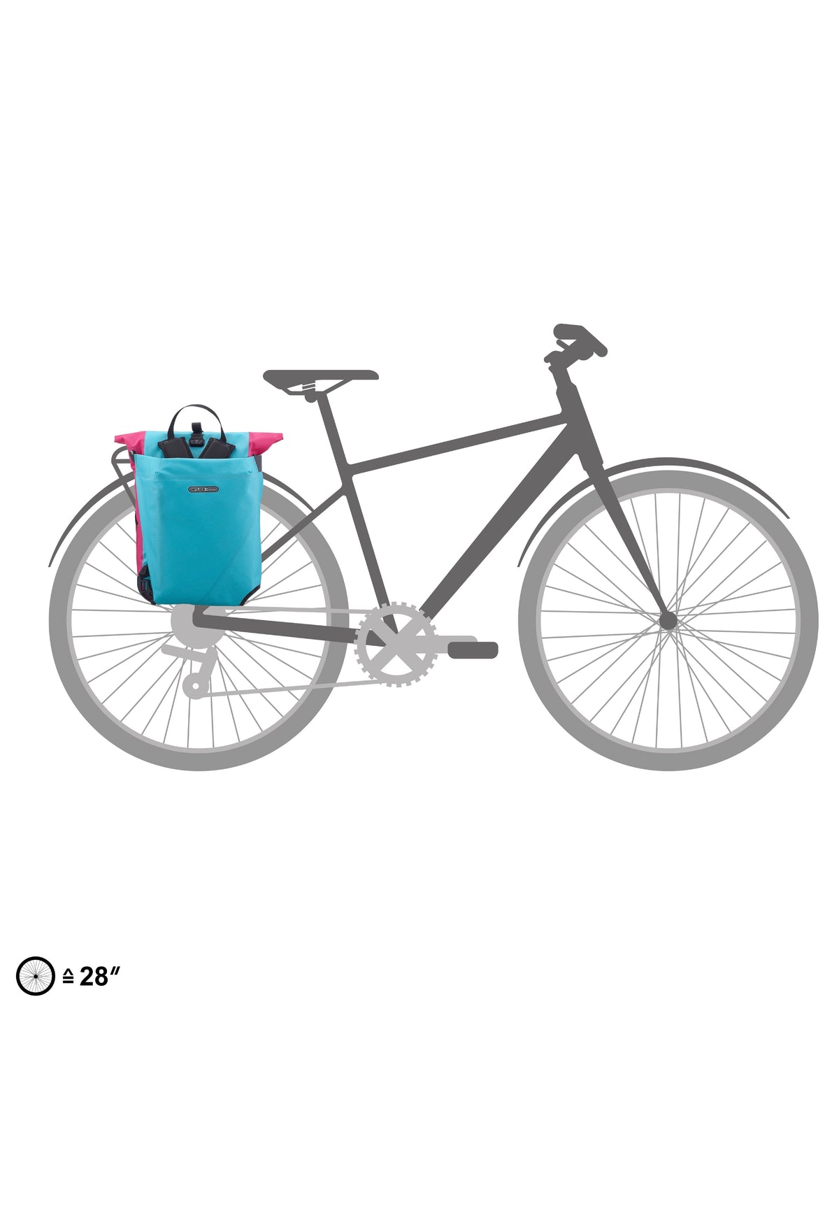 ORTLIEB Vario Cyber 26 Cyber QL2.1 Blue/Pink Tasche