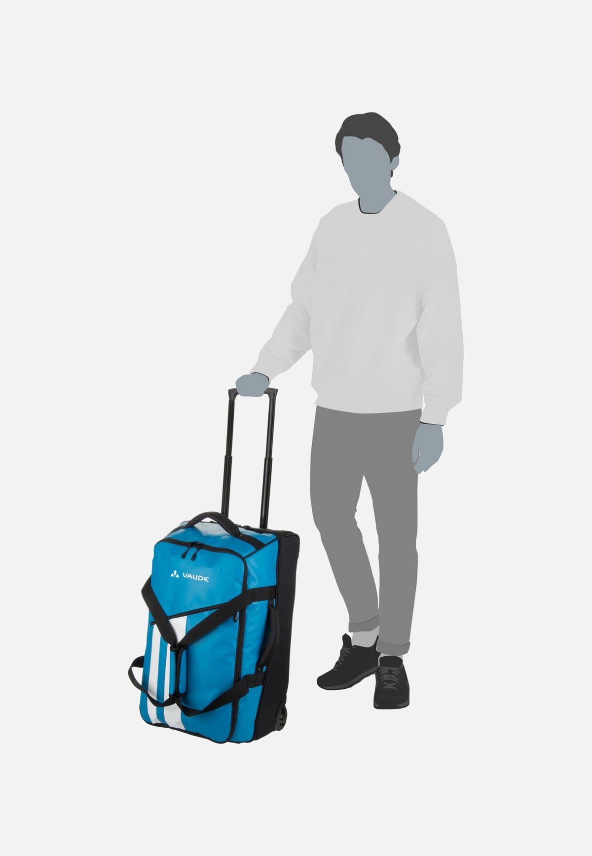 Vaude Rotuma 65 Azure Reisetasche mit Rollen
