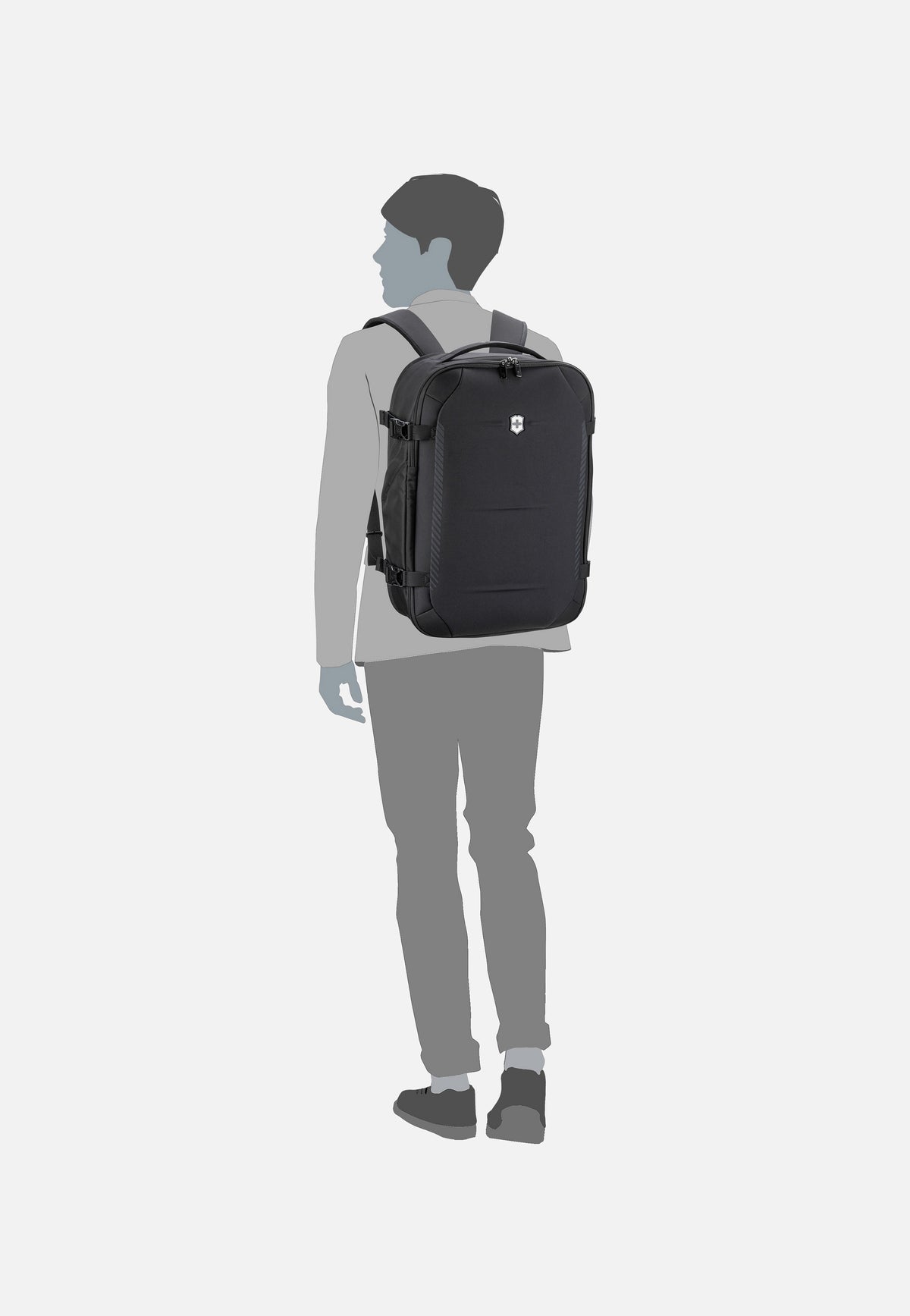 Victorinox Crosslight Boarding Bag Black Reiserucksack